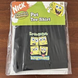 nickelodeon spongebob squarepants Pet Tee Shirt Vintage 2004 Size XS 6-9”